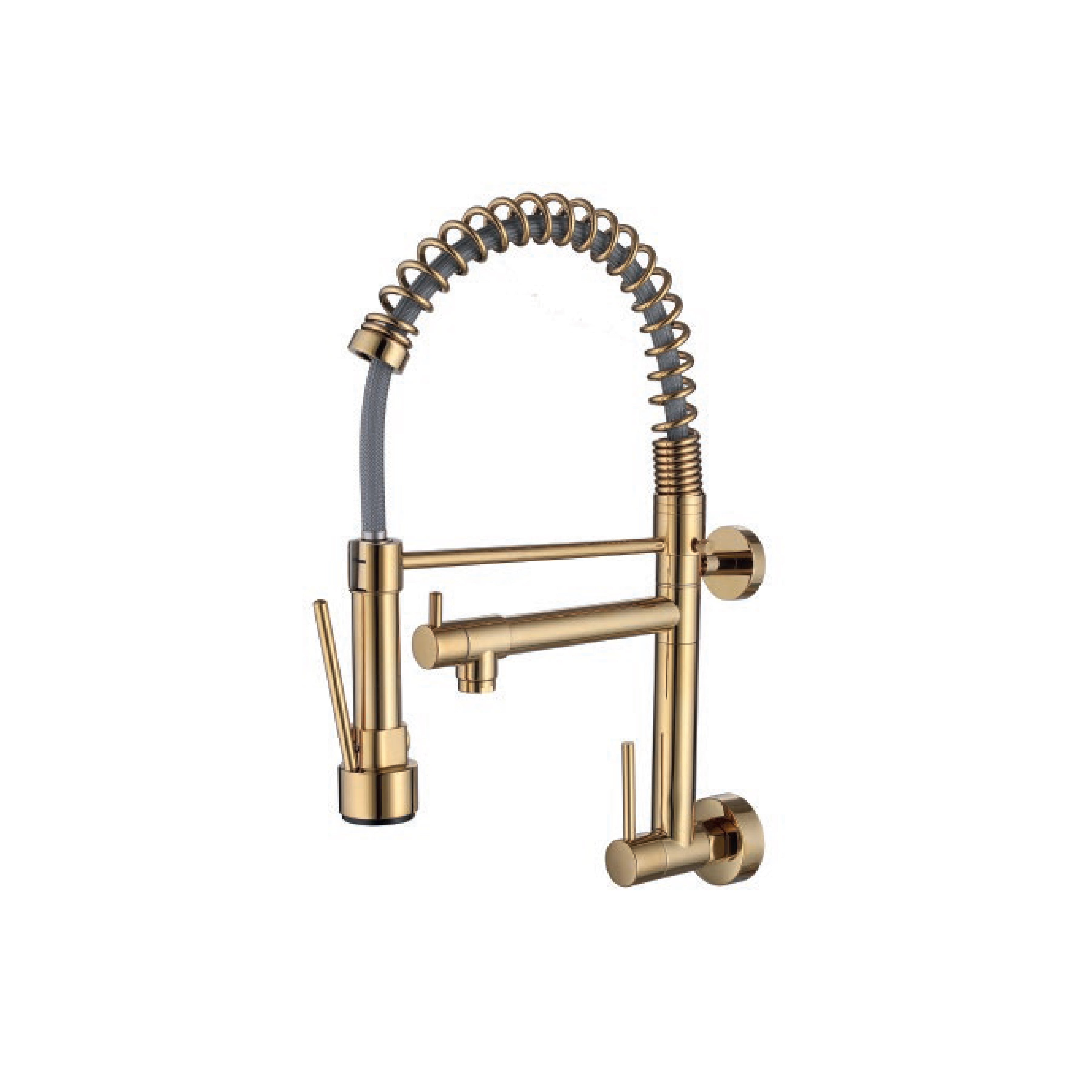 Llave P/Cocina Pared Navarra-2 Bronce Gold - Fratelli Premium